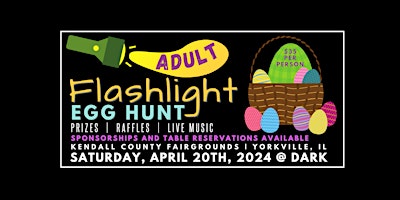 Adult Flashlight Egg Hunt | 21+ Event | Kendall County Fairgrounds primary image