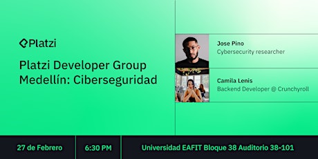 Hauptbild für Platzi Developer Group Medellín: Ciberseguridad