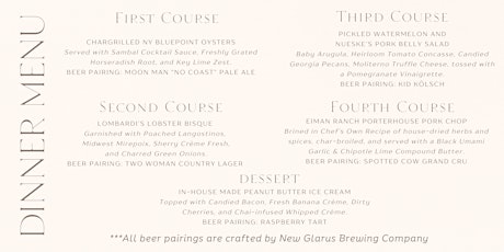 March Beer Dinner with New Glarus Brewing Company