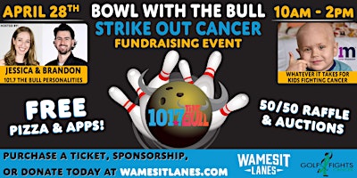 Imagem principal do evento Bowl with The Bull Strike Out Cancer Fundraising Event
