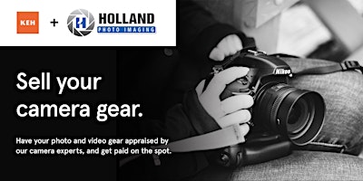 Imagem principal do evento Sell your camera gear (free event) at Holland Photo Imaging