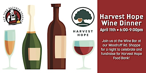 Imagem principal do evento Harvest Hope Food Bank Wine Dinner