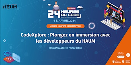 Image principale de CodeXplore : Plongez en immersion avec les développeurs du HAUM !