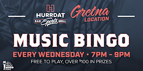 Music Bingo! Gretna Location!