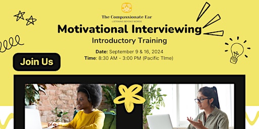 Primaire afbeelding van Introduction to Motivational Interviewing Training