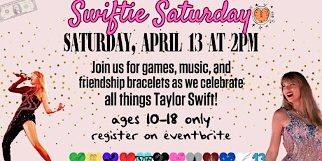 Swiftie Saturday (Ages 10-18) primary image