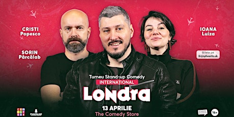 SOLD OUT | Stand-up Comedy cu Sorin, Cristi și Ioana | LONDRA | 13.04.24  primärbild