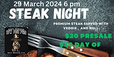 Bill Caballero and Steak Night primary image