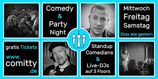 Comedy & Party Night ⭐Profi-Comedians & Newcomer ⭐DJs auf 3 Floors ⭐Berlin primary image