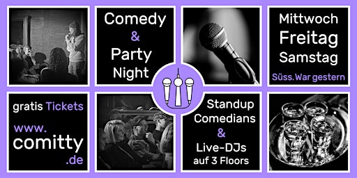 Image principale de Comedy & Party Night ⭐Profi-Comedians & Newcomer ⭐DJs auf 3 Floors ⭐Berlin