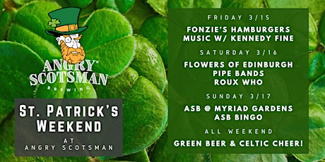 St Patrick's Weekend @ Angry Scotsman Brewing primary image