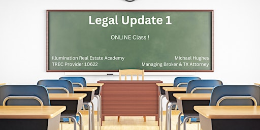 Imagem principal de Legal Update 1 - ONLINE - 4 FREE Hrs of TREC-required CE!