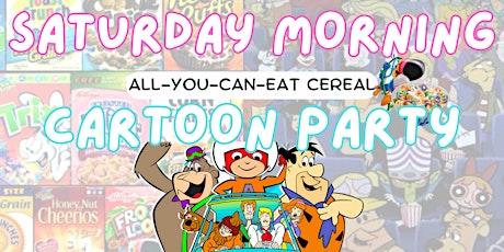 Saturday Morning Cartoon Party :: All-You-Can-Eat Cereal Bar