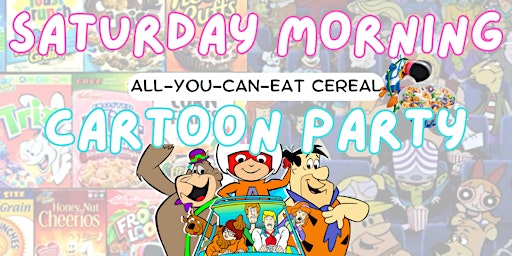 Primaire afbeelding van Saturday Morning Cartoon Party :: All-You-Can-Eat Cereal Bar