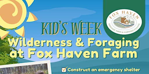 Imagem principal do evento Kid's Week: Wilderness & Foraging Series with Jason Drevenak [Ages 6-12]
