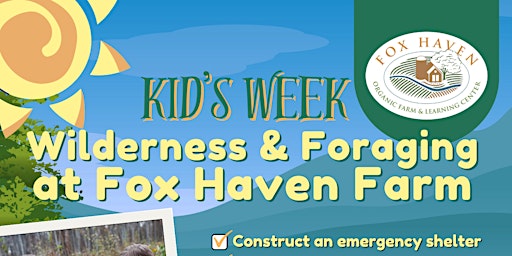 Imagen principal de Kid's Week: Wilderness & Foraging Series with Jason Drevenak [Ages 6-12]