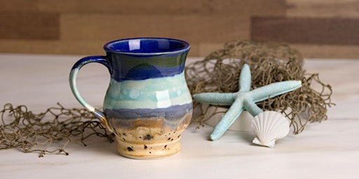 Immagine principale di Pottery Stoneware Mug Workshop with Wine - Night Out 