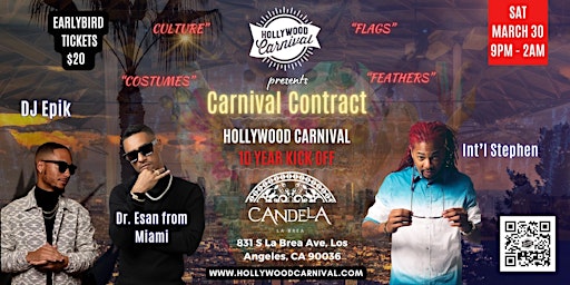 Image principale de Carnival Contract (Hollywood Carnival 10 Year Kick Off)