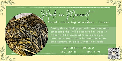 Metal Emboss Workshop - Echinacea Flower  primärbild