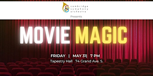 Cambridge Symphony Orchestra presents: Movie Magic! primary image