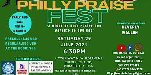 'PHILLY PRAISE FEST' primary image