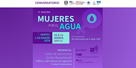 Imagen principal de 3ª Edición Conversatorio Mujeres por el Agua