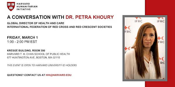 A Conversation with Dr. Petra Khoury