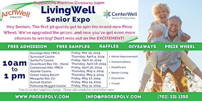 Immagine principale di LivingWell Senior Expo - Aliante Casino - Thursday, May 2, 2024 