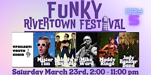 Funky Rivertown Saturday: An All-Day Multi-Genre Mini-Festival! primary image