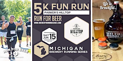 Primaire afbeelding van 5k Beer Run x Parker's Hilltop | 2024 Michigan Brewery Running Series