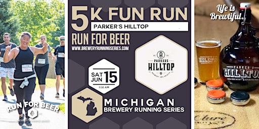 5k Beer Run x Parker's Hilltop | 2024 Michigan Brewery Running Series  primärbild