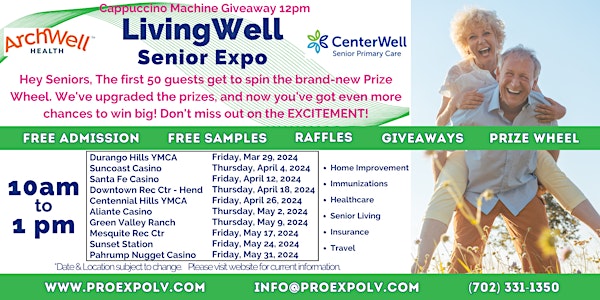 LivingWell Senior Expo - Pahrump Nugget - Friday, May 31, 2024