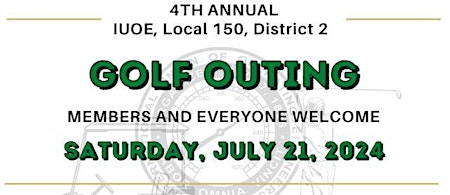 Primaire afbeelding van IUOE Local 150 District 2 Golf Outing