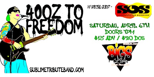 Hauptbild für 40 OZ TO FREEDOM at Bigs Bar Live