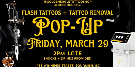 Primaire afbeelding van Tattoo + Tattoo Removal Pop Up