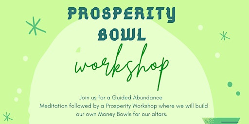 Primaire afbeelding van Prosperity Bowl Workshop