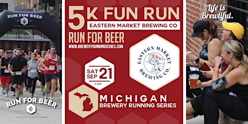 5k Beer Run x Eastern Market | 2024 Michigan Brewery Running Series  primärbild