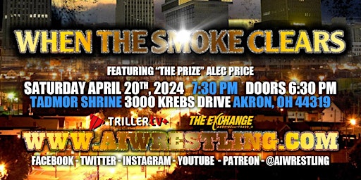 Primaire afbeelding van Absolute Intense Wrestling  Presents "When The Smoke Clears"