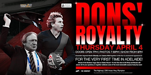 Primaire afbeelding van Dons Royalty ft Hird & Sheedy LIVE at The Highway!