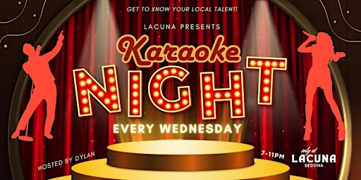 Image principale de Weekly Wednesday Karaoke at Lacuna Kava Bar!