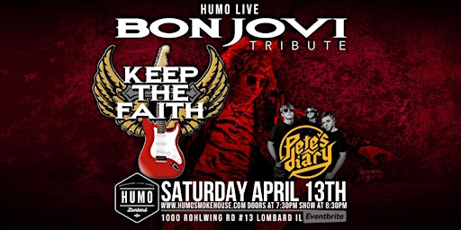 Imagen principal de Bon Jovi Tribute Keep The Faith & Pete's Diary at Humo Live