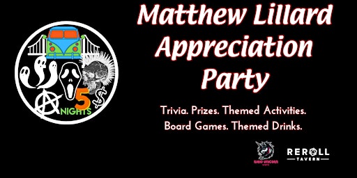 Matthew Lillard Appreciation Party - Planet Comicon After Party primary image