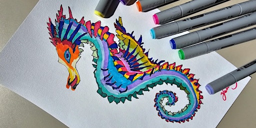 Primaire afbeelding van Sea dragon illustration (Mudgee Library ages 9-12)