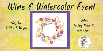 Floral Wine & Watercolor primary image