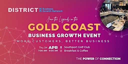 Primaire afbeelding van District32 Business Networking Gold Coast -  Legends - Thu 04 Apr