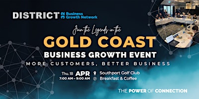 District32 Business Networking Gold Coast -  Legends - Thu 18 Apr primary image