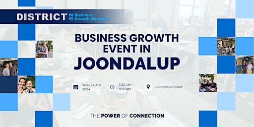 Imagem principal do evento District32 Business Networking Perth – Joondalup - Wed 24 Apr