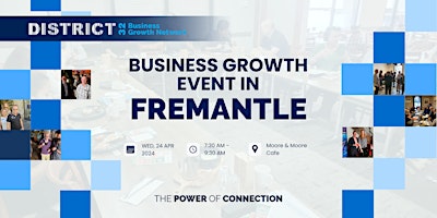 Primaire afbeelding van District32 Business Networking Perth – Fremantle - Wed 24 Apr