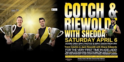 Cotch & Riewoldt with Shedda LIVE at Arkaba Hotel, Fullarton. primary image