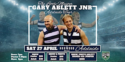 'The Little Master' Gary Ablett Jnr LIVE in Adelaide (SAT NIGHT)! primary image
